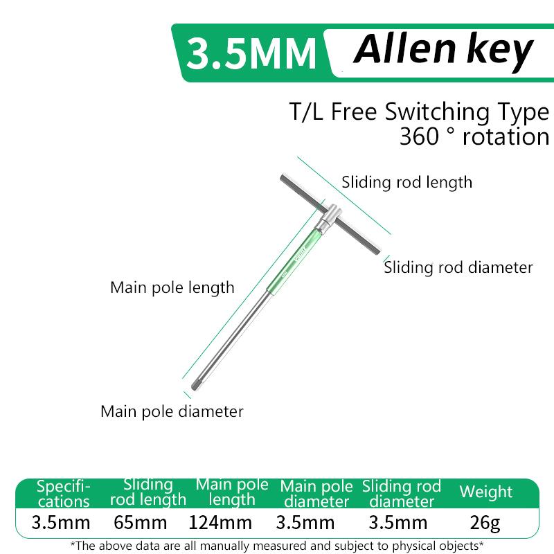 

T/L 2/2.5/3/4/5/6/8/10 мм Отвертка Torx T-образная Шестигранный ключ Аллена Хромированный Т-образный ручной инструмент Удлиненный торцевой ключ