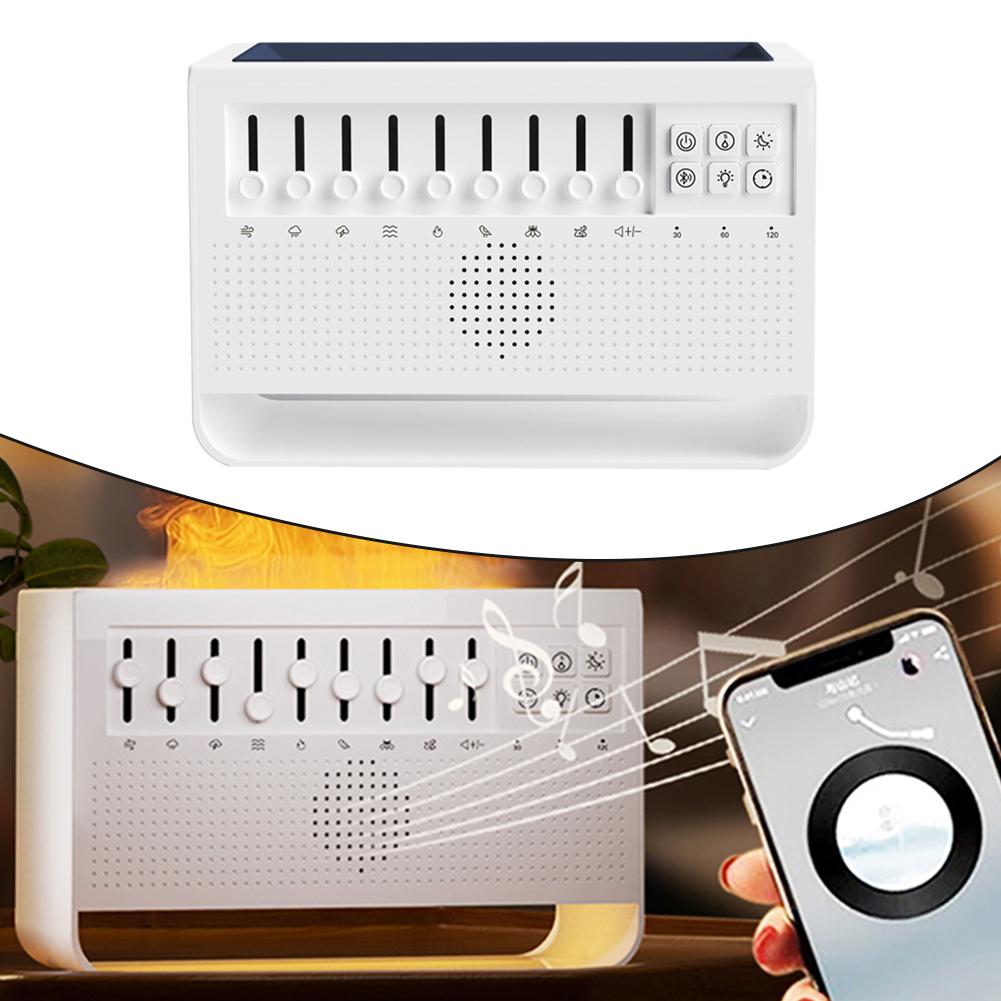 Bedtime Relaxation 200*130*90mm Aromatherapy Device Adjustable Brightness Night Light Timer Settings Flame Simulation
