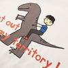 MQD Boy's Raglan Sleeve Cartoon Color-block T-shirt