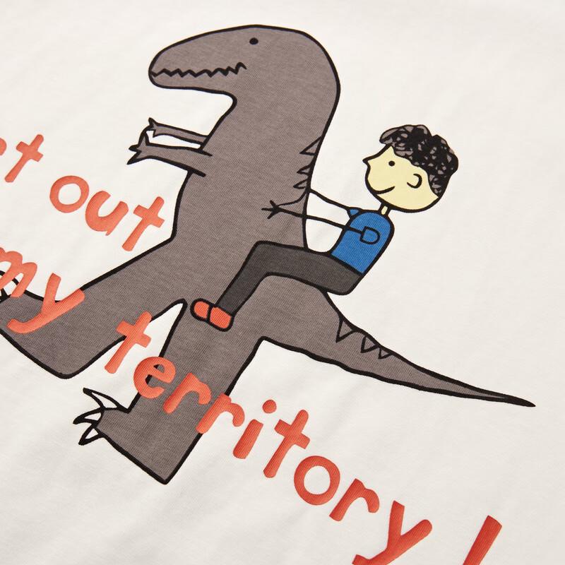 MQD Boy's Raglan Sleeve Cartoon Color-block T-shirt