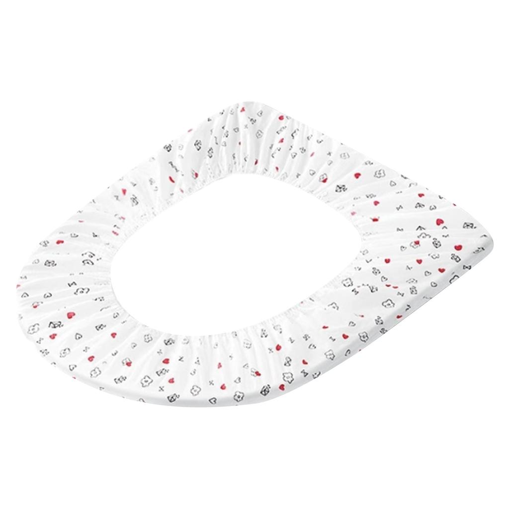 Premium Elastic Toilet Seat Cover Waterproof, Washable, Soft Cotton Material, Universal Fit for Home and Travel