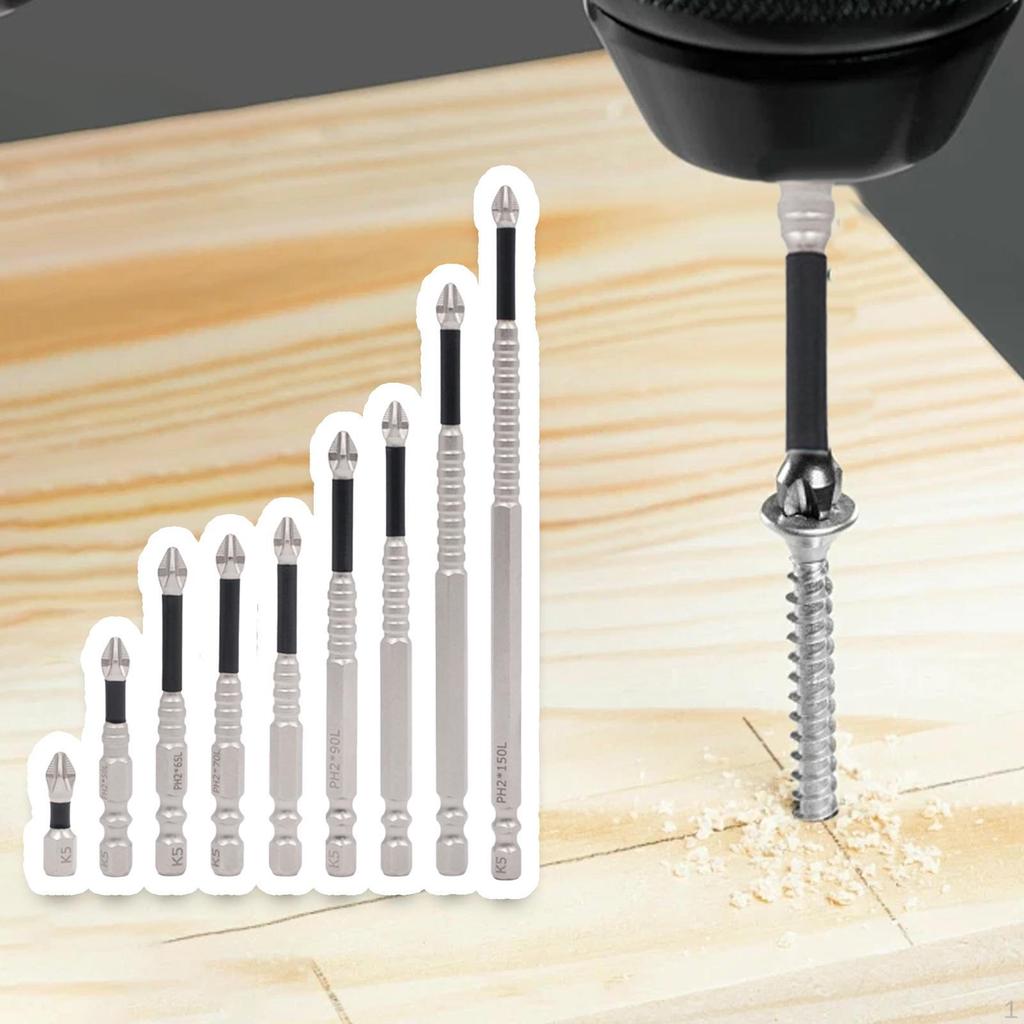 High Attraction Screwdriver Bit Set Anti Slip Hardness Strong Durability