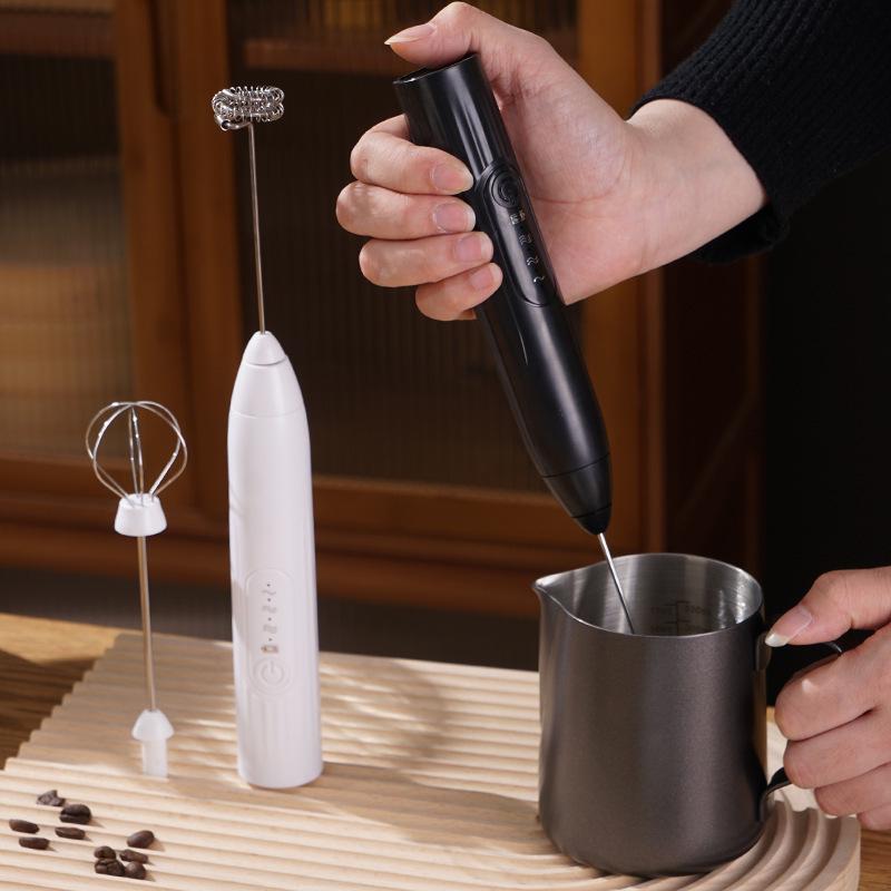 Portable Rechargeable Handheld Electric Milk Frother & Coffee Mixer