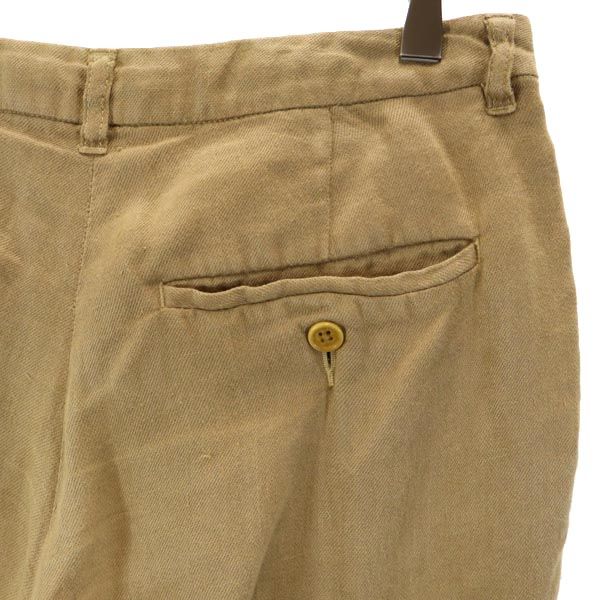 Nigel Cabourn Made in Japan Linen Blend Pants 36 beige Button fly Men's Used