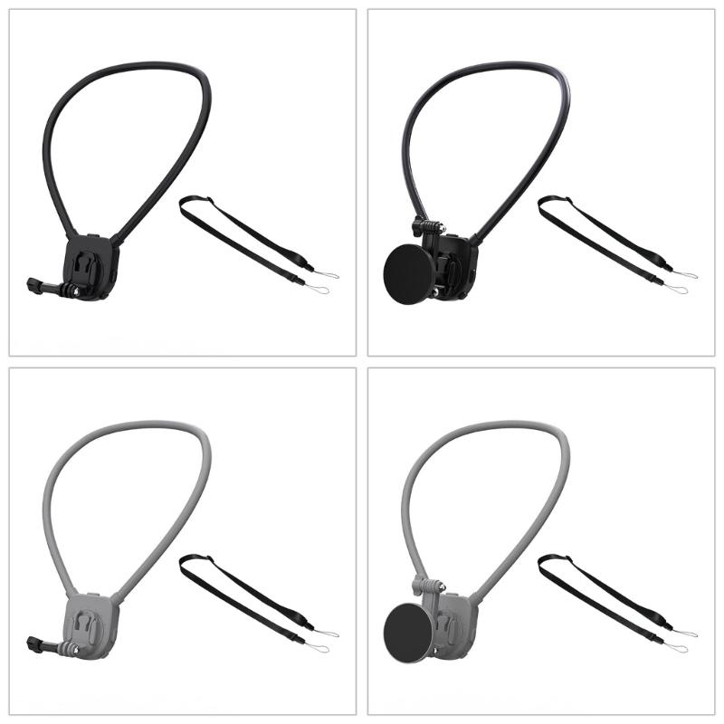 Neck Mount Holder Magnetic Quick Snap Camera Harness for 360 Action Camera Handsfree Action Recording, 360 Degree View