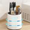 Rotating Knives Holder Plastic Universal Multifunctional Kitchen Chopsticks Knife Block Utensil