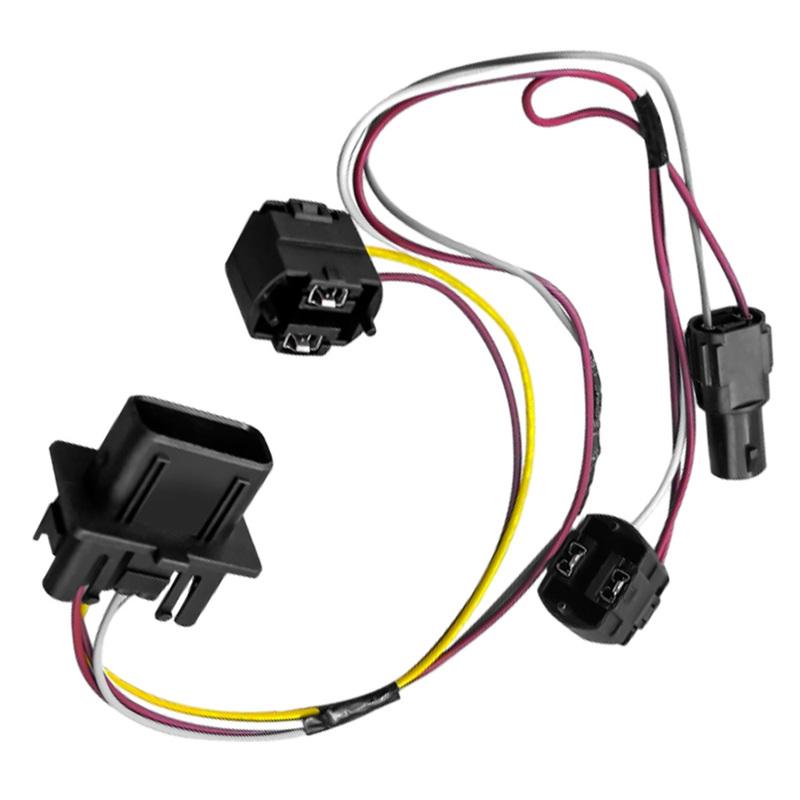 For Mercedes-Benz E430 E320 W210 1999-2002 Headlight Wiring Harness Left and Right Sides Male Plug 3 P 2108203761