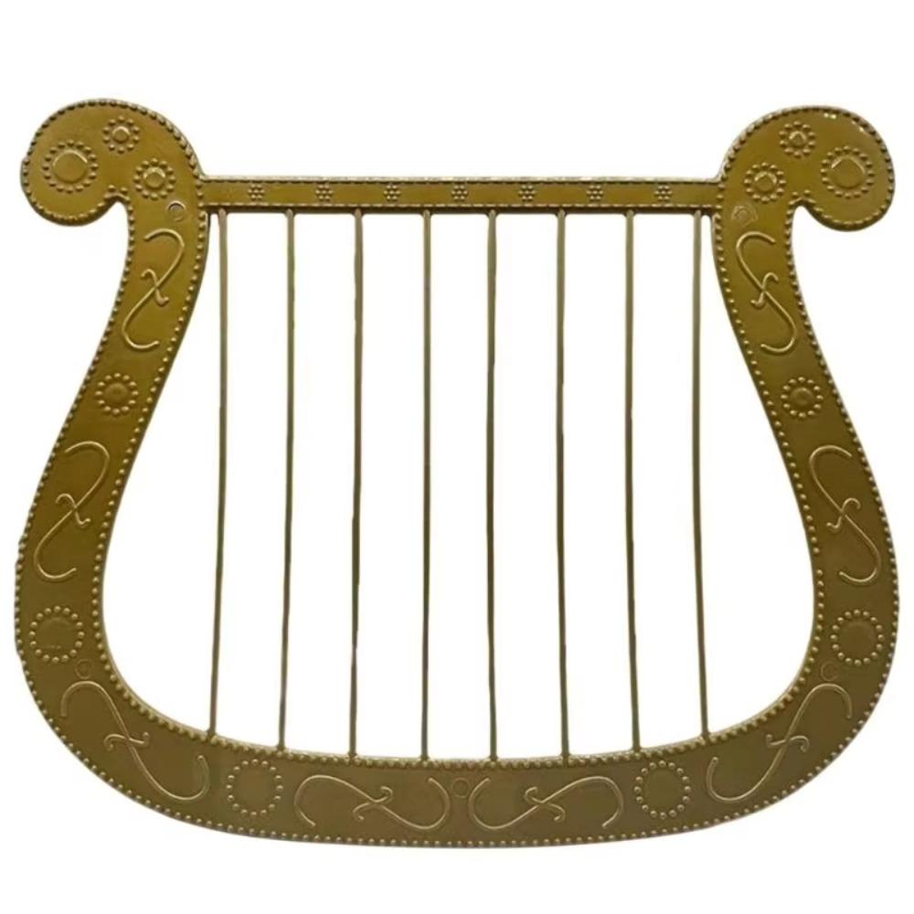 Easy to Clean Simulation Harp Realistic Design Harp Model Plastic Harp Props  Costume Accessories зелёный