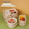 Aoran Degradable Disposable Compartment Takeaway Food Containers