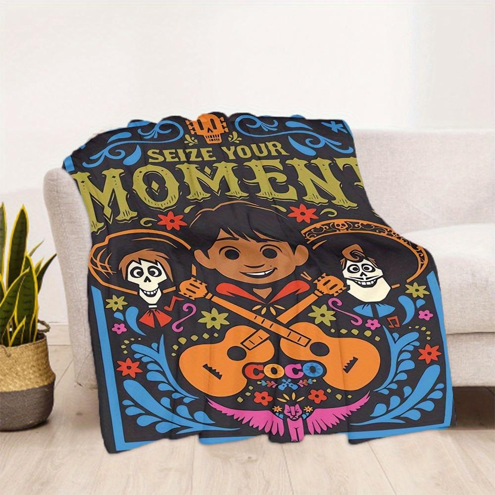 1pc, Disney Coco Miguel Blanket Cartoon Throw for Outdoor Blankets, All Season Use, Living Room, Travel, Camping