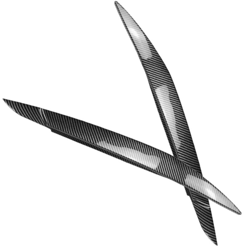 2Pcs Car Front Headlight Eyebrow Eyelid Cover Stickers for BMW X6 E71 E72 2008 2009 2010 2011 2012 2013 2014