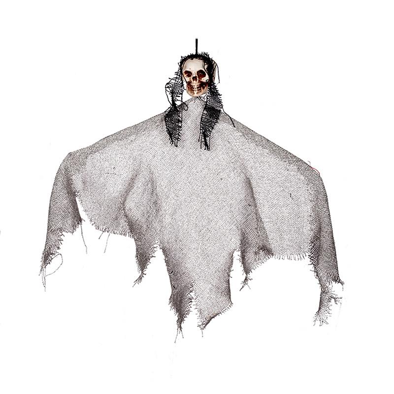 Halloween Creepy Skeleton Face Hanging Ghost Pendant Horror Skull Ghost Prop Party Supplies Haunted House Indoor Outdoor Decor