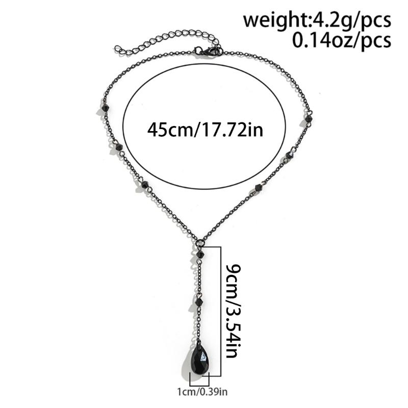 Wiktoriański Gotycki Styl Kropla Krwi Frędzle Naszyjnik z Łańcuszkiem Halloween Punk Choker Biżuteria dla Kobiet Dziewczyny Stylowy Naszyjnik