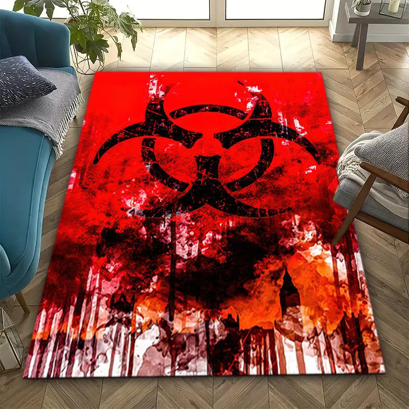 1PC Resident Evil Print Rug - home decoration Carpet For Living Room Bedroom Flooring Computer Chair Area Rug