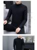 Men's Double-Sided German Velvet Semi-High Neck Warm Set for Autumn & Winter