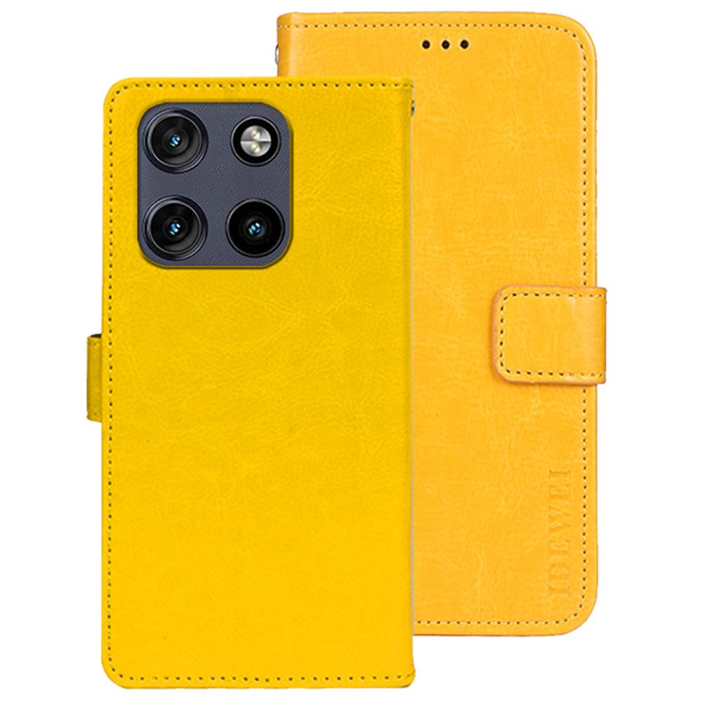 IDEWEI For Motorola Moto G Stylus 5G (2025) Stand Case Crazy Horse Texture Leather Phone Cover