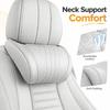 Car Headrest Neck, Leather Neck Support Cushion for Driving, Interior Accessories