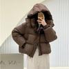 Winter Thick Cotton Padded Parka Coat for Women Hooded Down Jacket Ladies Overcoat Outwear
