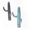 Decorative Cactus Shape Iron Hook Easy Install Clothes Storage Rack Backpacks Key Bag Hanging Solution Home Decoration