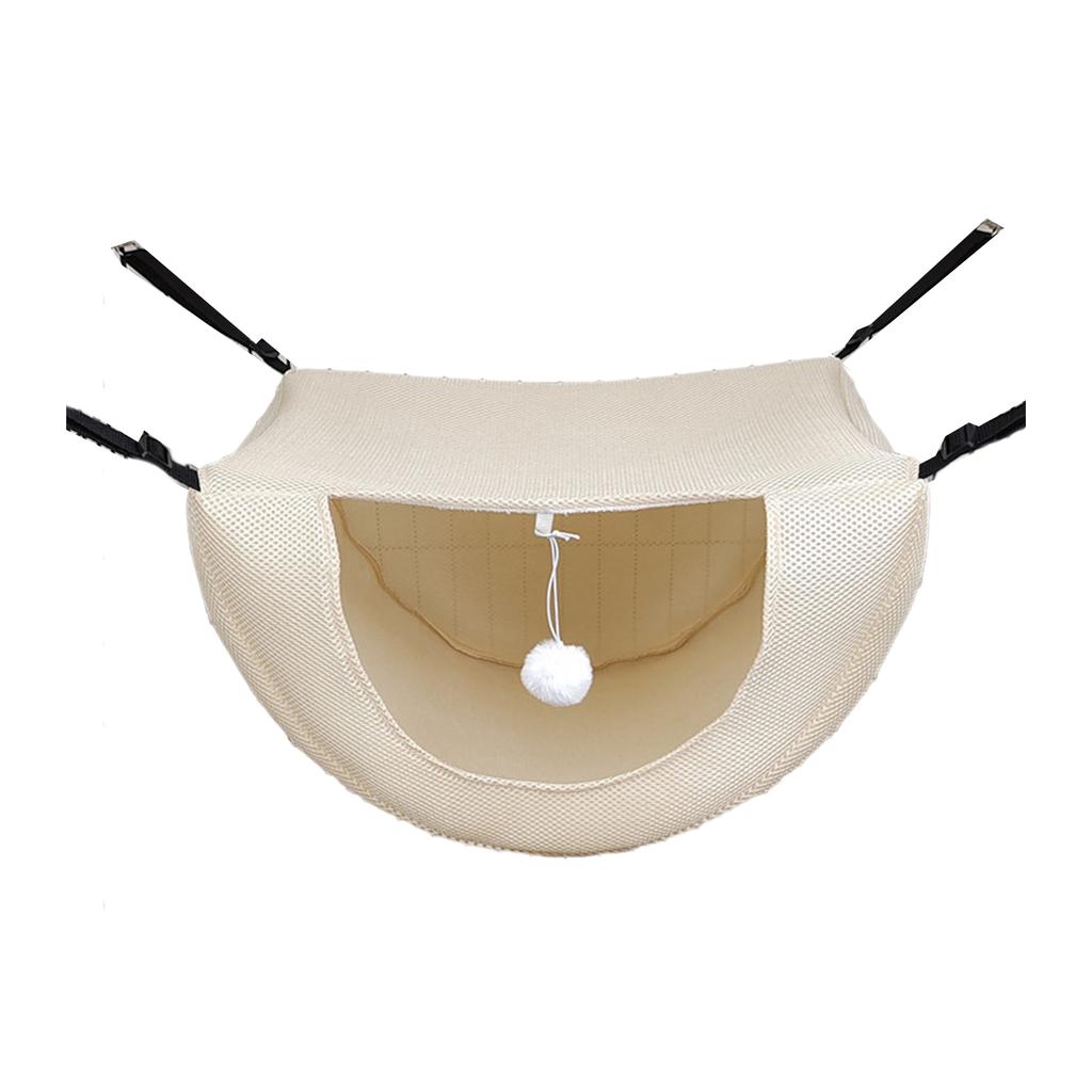 Cat Hanging Hammock Small Kitten Mesh Swing Bed with Hanging Hook for Pet Kitten Small Medium Pets House Accessories