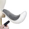Accesorio de Cola de Felpa para Estilismo de Disfraces con Acción Móvil, Soporte Articulable y Arnés de Sujeción para Fiestas y Teatro