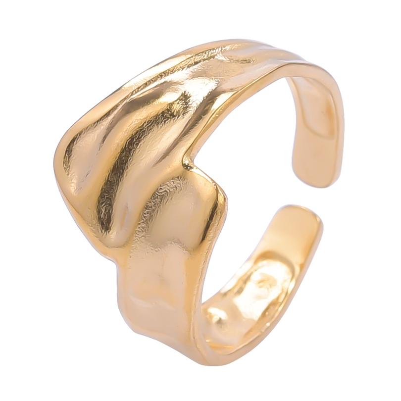 Irregular Stainless Steel Rings For Women Men Accessories 2026 Trend Vintage Jewelry Silver/Gold/Rainbow Color Ring Bague Mujer