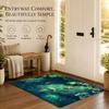 Koi Fish Anime Floor Mat Cozy Minimalist Flannel Area Rug Anti-Slip Washable Bedroom Living Room Decor