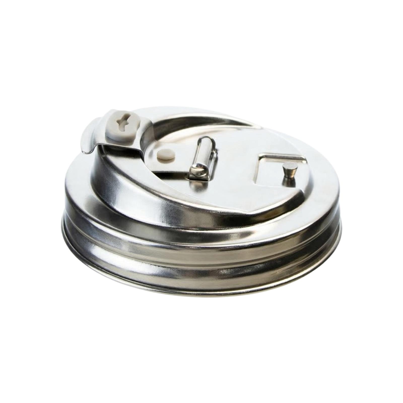 

304 Stainless Steel Lids, Drink-Through Sip Lids For Juice Cups One Size