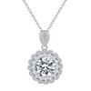 Sunflower Necklace 5 Carat Moissanite Pendant Full Diamond Light Luxury Collarbone Chain