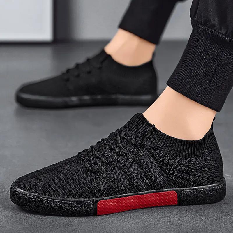 Black Mens Loafers Thin Bottom Breathable Mesh Summer Shoes Lightweight Anti Slip Driving Casual Comfortable Walking Shoe Men