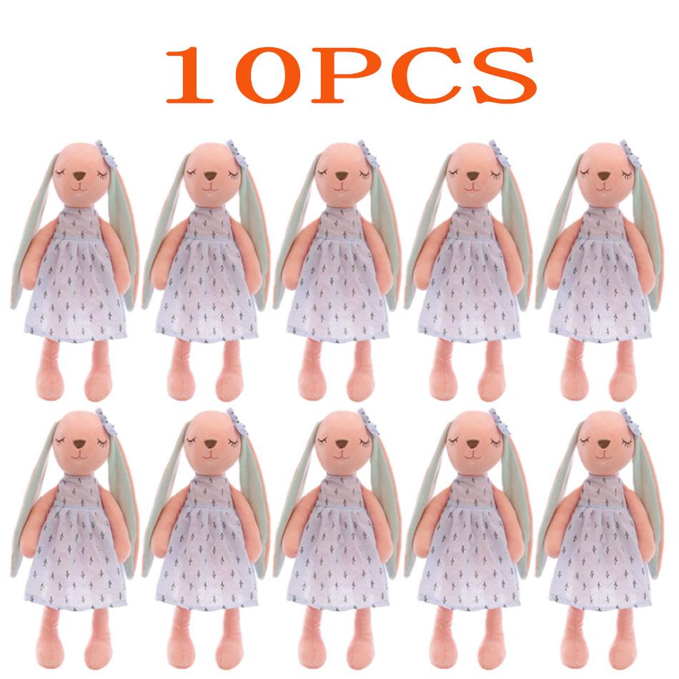 35Cm/14 1/10Pcs Inch Cute Comforting Bunny Plush Toy Sleep Companion Plush Girls Stuffed Animal For Kids Adults Children's Birthday Gift Holiday