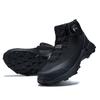 Men Hiking Boot Anti Splash Water Outdoor Sneakers Rotating Button Hiking Shoes  Comfort High-Top Trekking Walking Shoes Non-Slip Warm Suitable