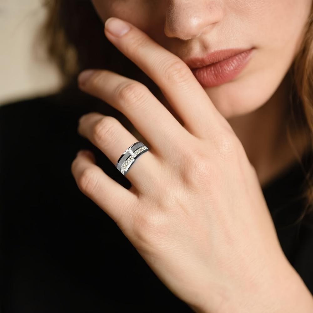 Men's Stainless-Steel Rings Decoration Mens Accessories Jewelry For Man Stainless Steel Ring Waterproof Jewelry Flower Ring