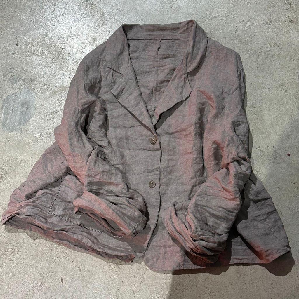 Johnature Frau Frühling Casual Langen Ärmeln Einfarbig Vintage Einreiher Retro Persönlichkeit Mäntel