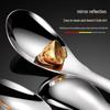 316 Stainless Steel Short Handle Soup Spoon - Thickened Small Teaspoon for Kids and Household Use