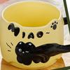Black Cats Ceramic Mugs Heat Resistant to 1000C for Microwave Oven Use with Insulated Handle and Dishwasher Safe