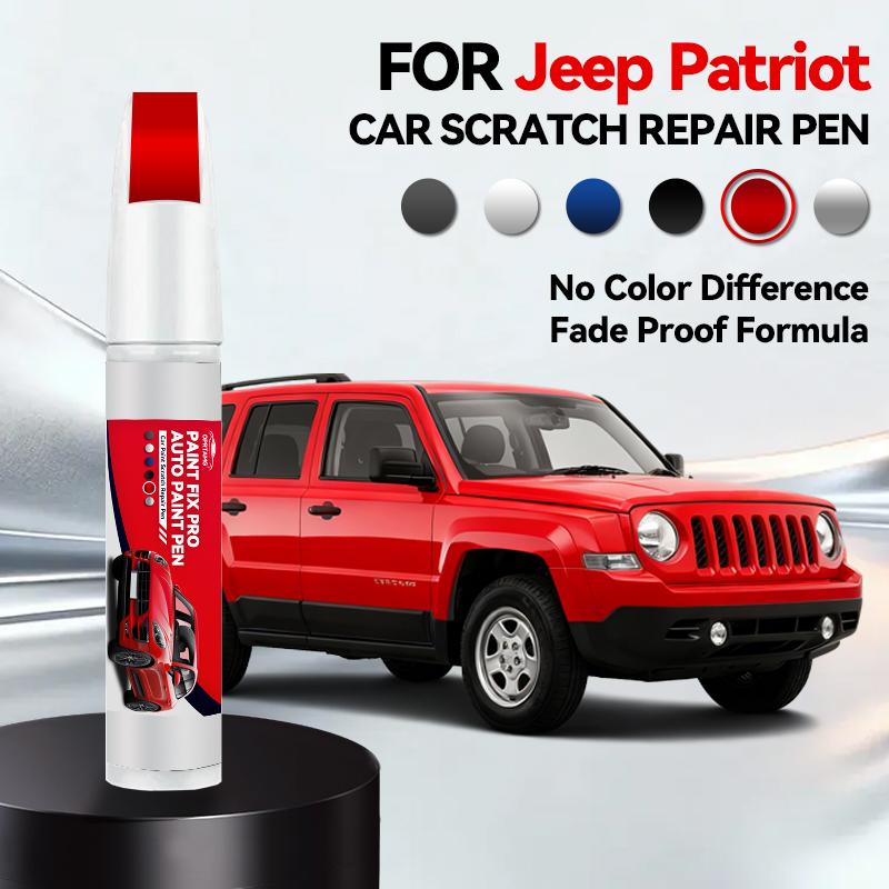 Fahrzeug zur exklusiven Nutzung Für Jeep Patriot Autolack Reparaturstift Ausbesserungsstift Kratzerentferner DIY Auto Zubehör Rot Schwarz PX8 Weiß