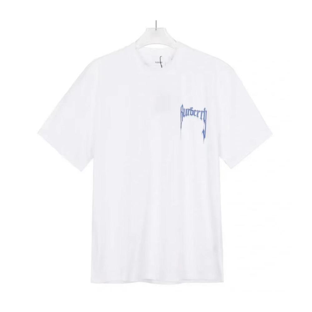 

100% Хлопок 24 Весна/лето Мода Новый Логотип с буквенным принтом на груди Футболка с коротким рукавом Мужской Топ Женская Графическая футболка 4XL