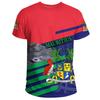 Camiseta con Estampado Africano de Mauricio para Hombre Ropa Moda Calle Cuello Redondo Manga Corta Camisetas Estampadas en 3D Verano Holgadas