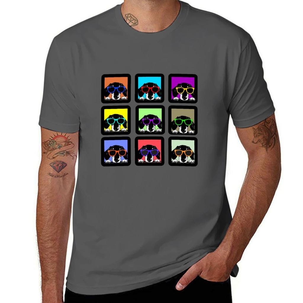 Retro Hot Dogs Dachshund TShirt Retro Graphic Print TShirt