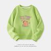 Cartoon Capybara Round Neck Sweatshirt for Boys and Girls - Spring/Autumn Long-Sleeve Shirt