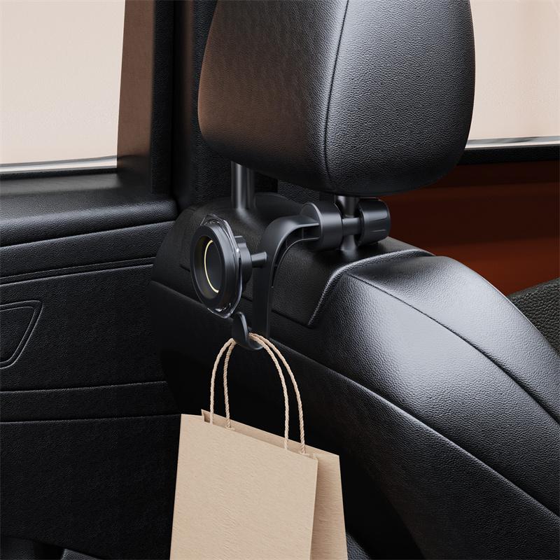 Magnetic Auto Headrest Phone Holder Magnet Adjustable Phone Holder Back Seat Phone Mount Quick Installation Car Accessories