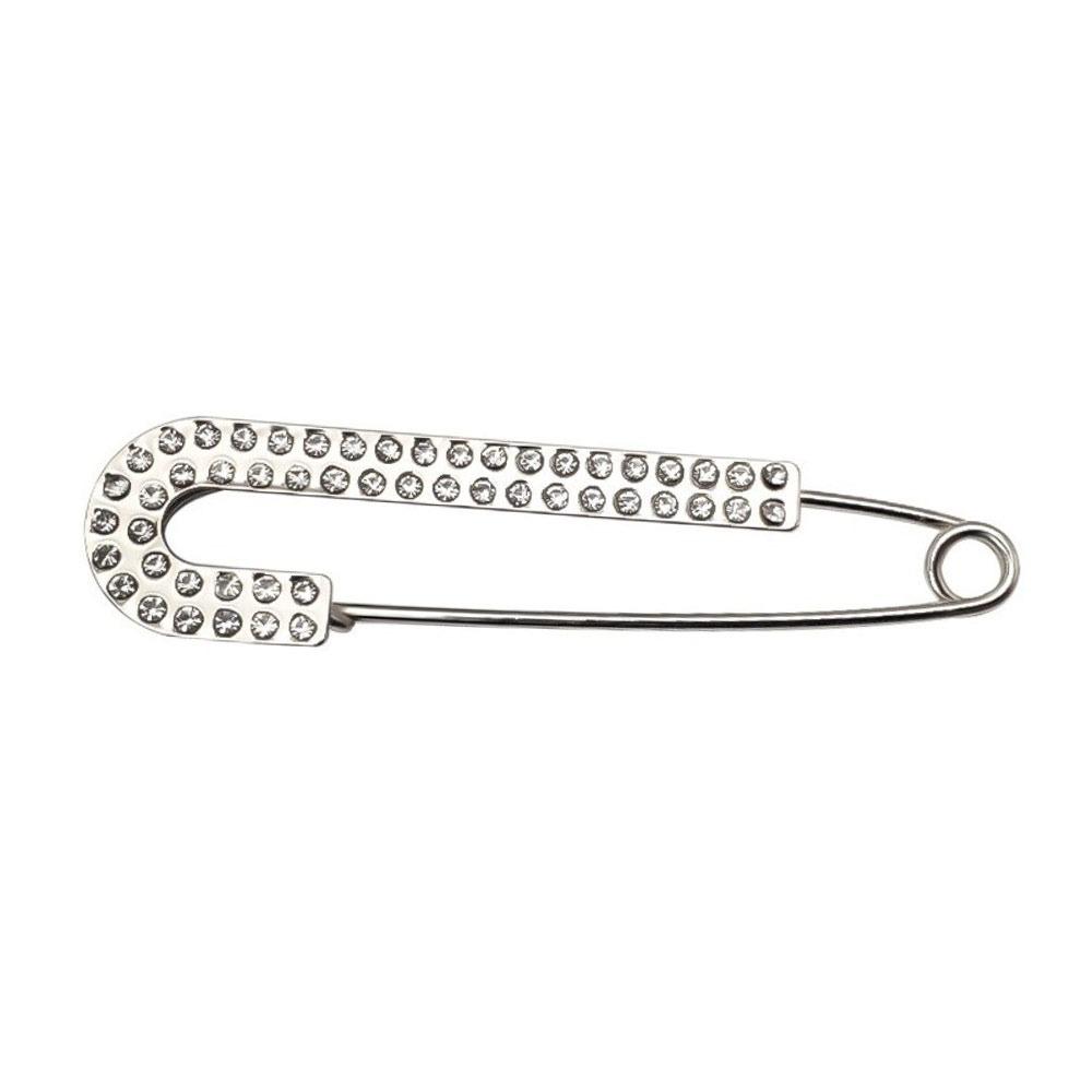 

Fashion Luxurious Rhinestones Brooches Crystal Zircon Sparkling Scarf Buckle Adjustable Clothing Fixing Pins Dress Decoration
