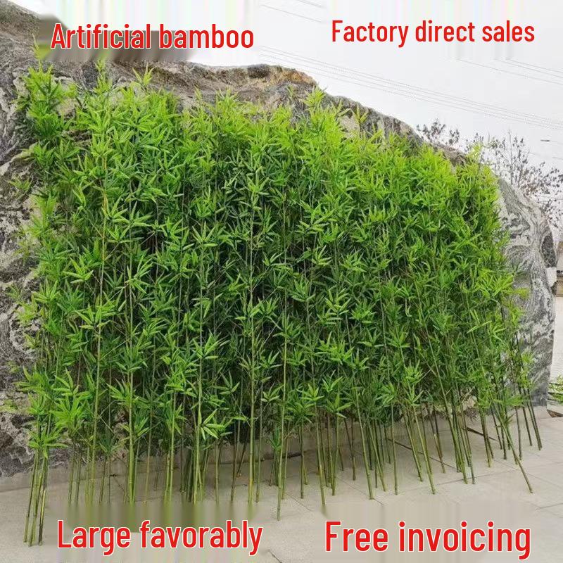 Artificial Bamboo Screen: Indoor/Outdoor Decorative Partition, Bonsai Style, Encrypted Greenery Landscaping