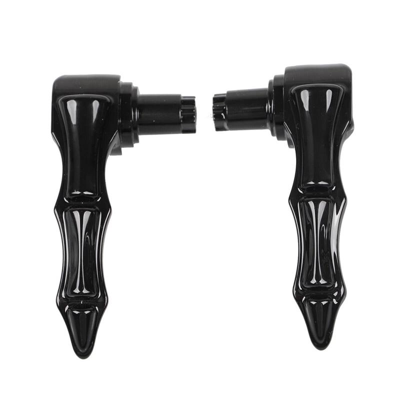 ABLZ-Saddlebag Skull Fingers Latch Handles Lever Lid Lifter For Touring 2014Up Replacement