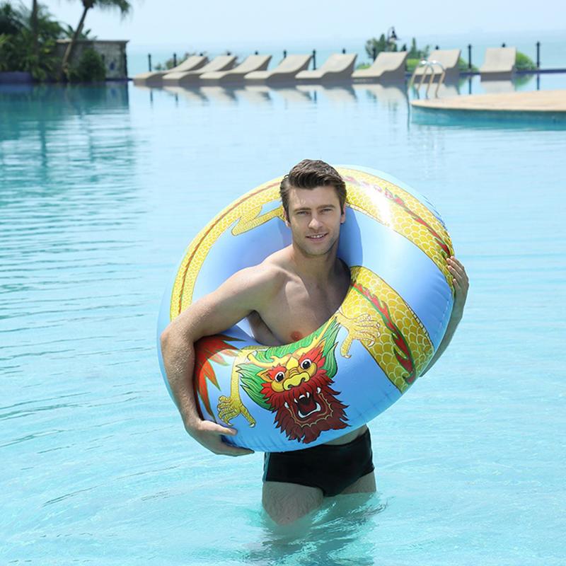 High Quality Promotional PVC Inflatable Swimming Ring With High Performance Popular Summer Toy (Blue,100 cm)