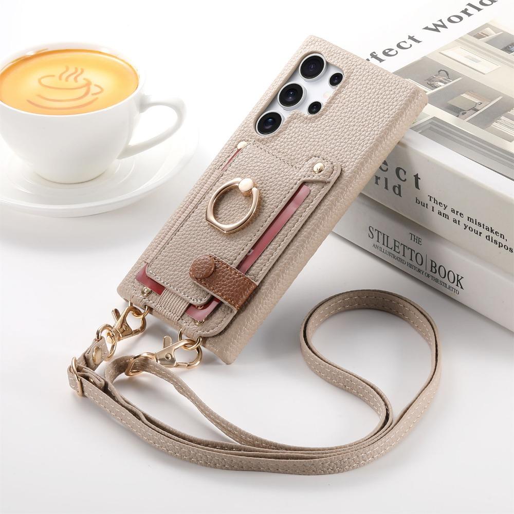 Crossbody Wallet with Card Holder Phone Case for Samsung S25 S24 Plus S23 S22 Ultra S21 FE A56 A36 A26 A16 A06 A55 A35 A15 Cover