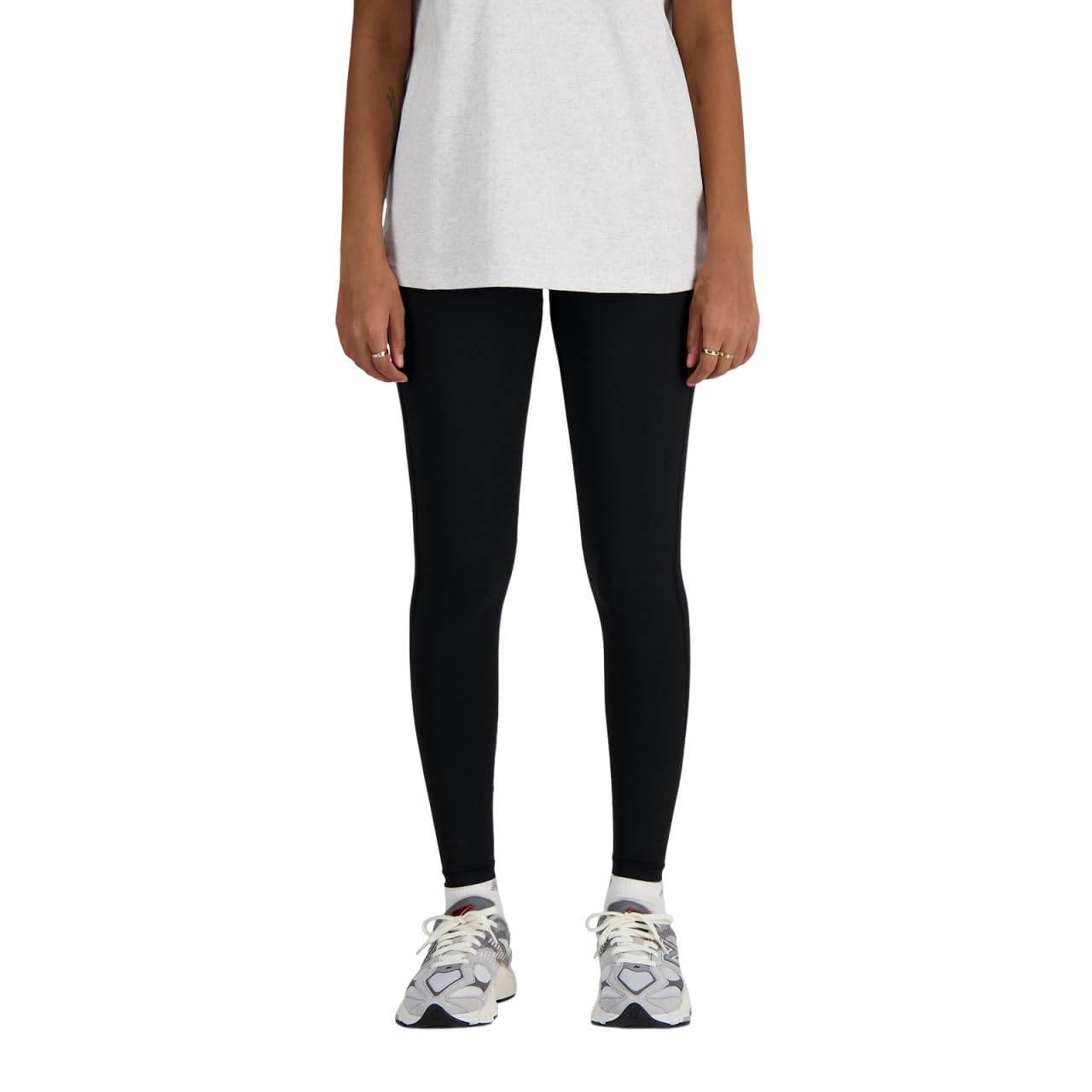 NB Sleek High Rise Leggings 27 inches Tights Sports Running Gym Training Yoga BK [New Balance] (WP41237) Women s (Black) S