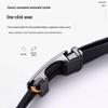 Paul's Men's Genuine Leather Belt with Automatic Buckle, Cowhide, for Business and Casual Wear.