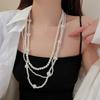 Korean Vintage Pearl Sweater Necklace - Autumn/Winter High-End Fashionable Accessory
